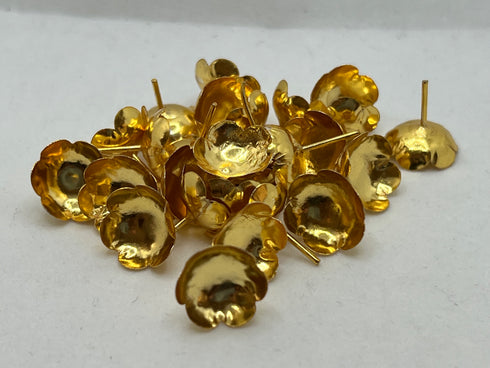 Pure Silver Gold Plated Flowers Pack Of 108 20g